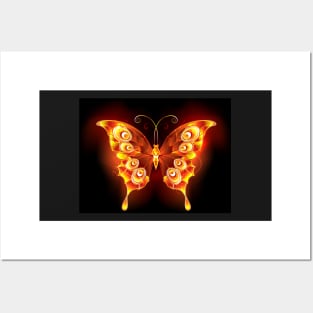 Fire Butterfly Peacock Posters and Art